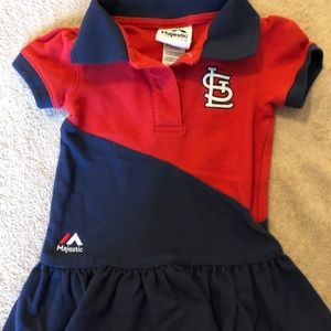 St Louis Cardinals baby dress